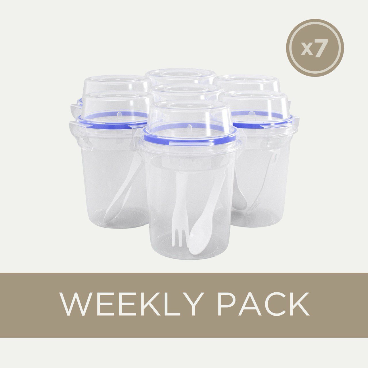 WEEKLY PACK - Set 7 Meal prep containers