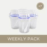 WEEKLY PACK - Set 7 Meal prep containers